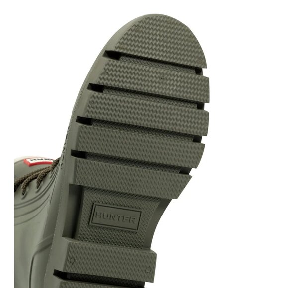 Hunter Women's Diana Insulated Lace-Up Waterproof Booties in Medium Green - Picture 4 of 8